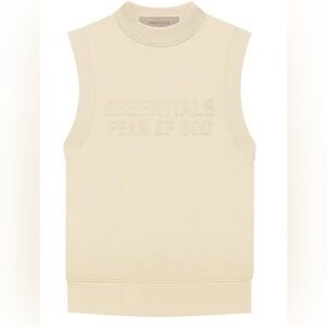 Essentials Cream Tank Top for Effortless Style